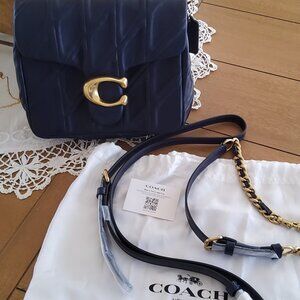 New Coach Times Square Tabby 20 in Navy CW629
